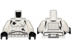 LEGO® los onderdeel Lijf met Motief Wit 973pb2202c01