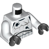 LEGO® los onderdeel Lijf met Motief Wit 973pb2202c01