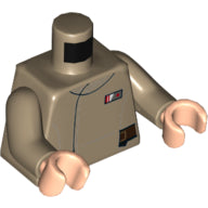 Plaatje in Gallery viewer laden, LEGO® Lijf met Motief Donker Geelbruin 973pb2225c01