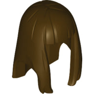 LEGO® los onderdeel Haar in kleur Donker Bruin 17346