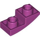 LEGO® los onderdeel Dakpan Gebogen in kleur Magenta 24201