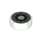 LEGO® onderdeel Tegel Rond met Motief Doorzichtig 98138pb035