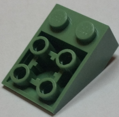 LEGO® los onderdeel Dakpan Omgekeerd Zandgroen 3747b
