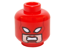 LEGO® los onderdeel Hoofd in kleur Rood 3626pb1469