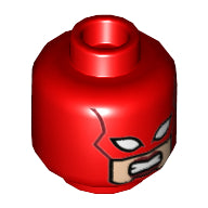 Plaatje in Gallery viewer laden, LEGO® los onderdeel Hoofd in kleur Rood 3626pb1469