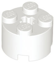 Plaatje in Gallery viewer laden, LEGO® los onderdeel Steen Rond in kleur Wit 3941