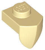 LEGO® los onderdeel Plaat Aangepast in kleur Geelbruin 15070