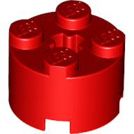 LEGO® los onderdeel Steen Rond in kleur Rood 3941