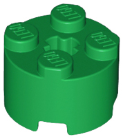 LEGO® los onderdeel Steen Rond in kleur Groen 3941