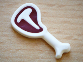 LEGO® los onderdeel Eten & Drinken in kleur Wit 98372pb02