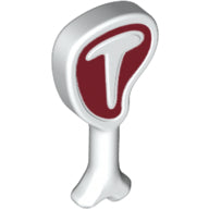 LEGO® los onderdeel Eten & Drinken in kleur Wit 98372pb02