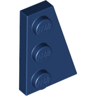 Plaatje in Gallery viewer laden, LEGO® los onderdeel Wig Plaat in kleur Donkerblauw 43722