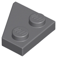 LEGO® los onderdeel Wig Plaat Donker Blauwachtig Grijs 24307