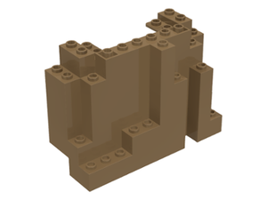 LEGO® los onderdeel Rots in kleur Donker Geelbruin 6082