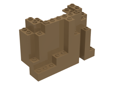 LEGO® los onderdeel Rots in kleur Donker Geelbruin 6082