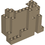 Plaatje in Gallery viewer laden, LEGO® los onderdeel Rots in kleur Donker Geelbruin 6082