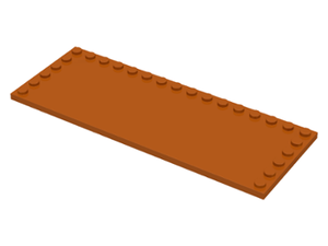 LEGO® los onderdeel Tegel Aangepast Donker Oranje 6205