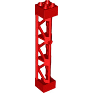 Plaatje in Gallery viewer laden, LEGO® los onderdeel Steunpilaar in kleur Rood 95347