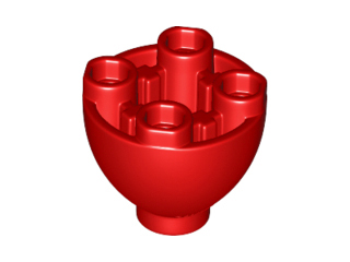 LEGO® los onderdeel Steen Rond in kleur Rood 24947