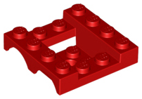 LEGO® los onderdeel Spatbord in kleur Rood 24151