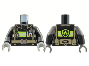 LEGO® los onderdeel Lijf met Motief Zwart 973pb1302c01
