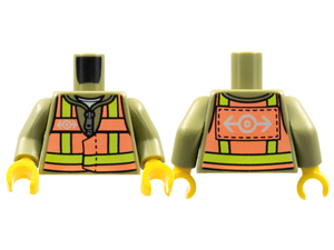 LEGO® los onderdeel Lijf met Motief Olijfgroen 973pb1705c01