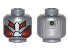 LEGO® los onderdeel Hoofd in kleur Zilver 3626cpb1539