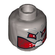 LEGO® los onderdeel Hoofd in kleur Zilver 3626cpb1539