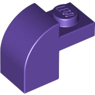 Plaatje in Gallery viewer laden, LEGO® los onderdeel Dakpan Gebogen in kleur Donkerpaars 6091