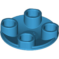 Plaatje in Gallery viewer laden, LEGO® los onderdeel Plaat Rond Donker Azuurblauw 2654