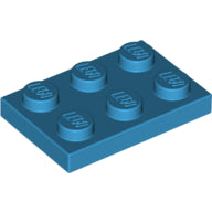 Plaatje in Gallery viewer laden, LEGO® los onderdeel Plaat Algemeen Donker Azuurblauw 3021