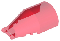 LEGO® los onderdeel Voorruit in kleur Doorzichtig Rood 92279