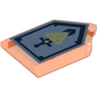 LEGO® 22385pb029 in kleur Doorzichtig Neon Oranje