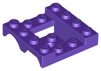 LEGO® los onderdeel Spatbord in kleur Donkerpaars 24151