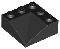 LEGO® los onderdeel Dakpan Algemeen in kleur Zwart 99301