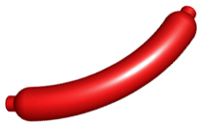 Plaatje in Gallery viewer laden, LEGO® los onderdeel Eten &amp; Drinken in kleur Rood 33078