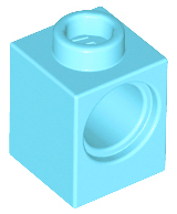 LEGO® los onderdeel Technische Steen Medium Azuurblauw 6541