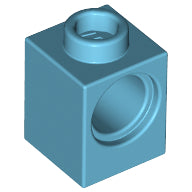 Plaatje in Gallery viewer laden, LEGO® los onderdeel Technische Steen Medium Azuurblauw 6541