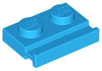LEGO® los onderdeel Plaat Aangepast Donker Azuurblauw 32028