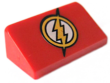 Plaatje in Gallery viewer laden, LEGO® los onderdeel Dakpan met Motief Rood 85984pb115