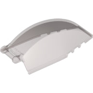 Plaatje in Gallery viewer laden, LEGO® los onderdeel Voorruit Doorzichtig Zwart 23448