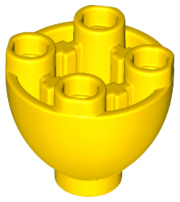 LEGO® los onderdeel Steen Rond in kleur Geel 24947