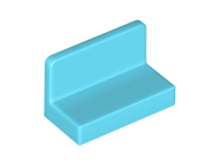 LEGO® los onderdeel Paneel in kleur Medium Azuurblauw 4865b