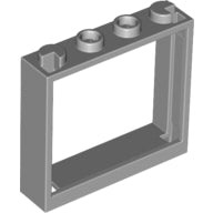 LEGO® los onderdeel Raamkozijn Licht Blauwachtig Grijs 60594