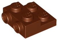 LEGO® los onderdeel Plaat Aangepast Roodachtig Bruin 99206