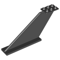 Plaatje in Gallery viewer laden, LEGO® los onderdeel Staart in kleur Zwart 87614