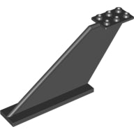 Plaatje in Gallery viewer laden, LEGO® los onderdeel Staart in kleur Zwart 87614