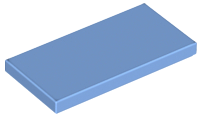 LEGO® los onderdeel Tegel Algemeen Medium Blauw 87079