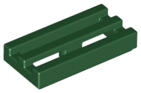 LEGO® los onderdeel Tegel Aangepast Donkergroen 2412b