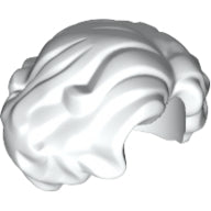 Plaatje in Gallery viewer laden, LEGO® los onderdeel Haar in kleur Wit 11256